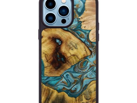 iPhone 14 Pro Max Wood+Resin Phone Case - Harrison (Mosaic, 643295) Online Hot Sale