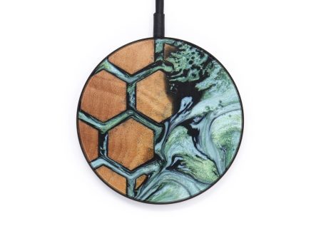 Circle Wood+Resin Wireless Charger - Alina (Pattern, 640129) Sale