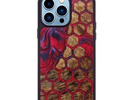 iPhone 14 Pro Max Wood+Resin Phone Case - Bethany (Pattern, 638891) Supply