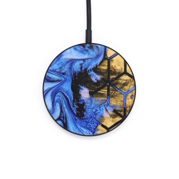 Circle Wood+Resin Wireless Charger - Edith (Pattern, 637921) Discount