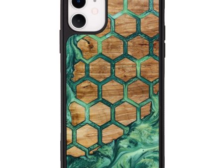 iPhone 11 Wood+Resin Phone Case - Kizzy (Pattern, 641280) Discount