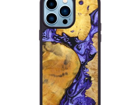 iPhone 14 Pro Max Wood+Resin Phone Case - Marcella (Mosaic, 638068) For Discount