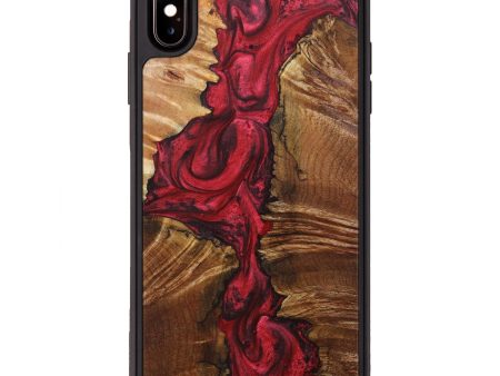 iPhone Xs Max Wood+Resin Phone Case - Lorene (Mosaic, 639797) Supply