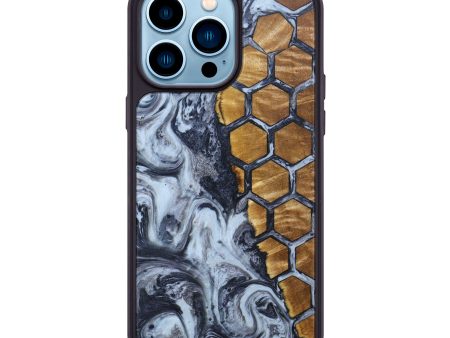 iPhone 14 Pro Max Wood+Resin Phone Case - Ron (Pattern, 638886) Online now