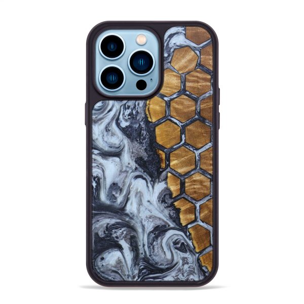 iPhone 14 Pro Max Wood+Resin Phone Case - Ron (Pattern, 638886) Online now