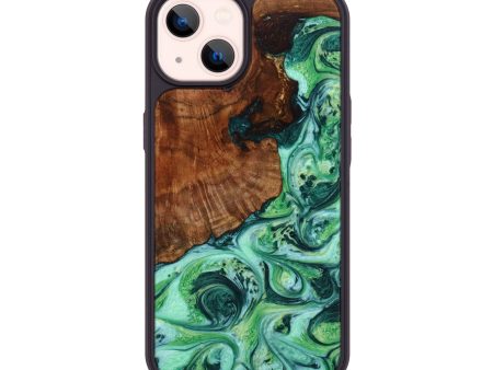 iPhone 14 Burl Wood Phone Case - Lonnie (Green, 643262) Sale