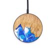 Circle Wood+Resin Wireless Charger - Esmeralda (Blue, 640685) Online now