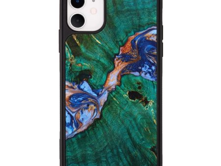 iPhone 11 Wood+Resin Phone Case - Sharon (Artist Pick, 639765) Cheap