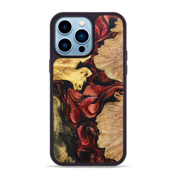 iPhone 14 Pro Max Wood+Resin Phone Case - Kaleb (Mosaic, 638395) Hot on Sale