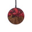 Circle Wood+Resin Wireless Charger - Emiliano (Red, 640140) Discount