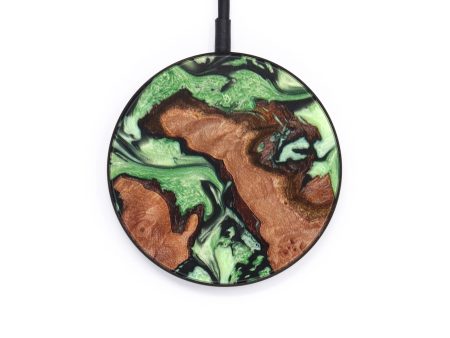 Circle Wood+Resin Wireless Charger - Wesley (Mosaic, 640572) For Cheap