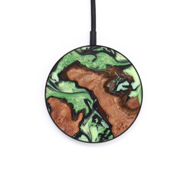 Circle Wood+Resin Wireless Charger - Wesley (Mosaic, 640572) For Cheap