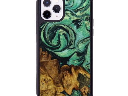 iPhone 11 Pro Wood+Resin Phone Case - Bonnie (Green, 642119) Cheap