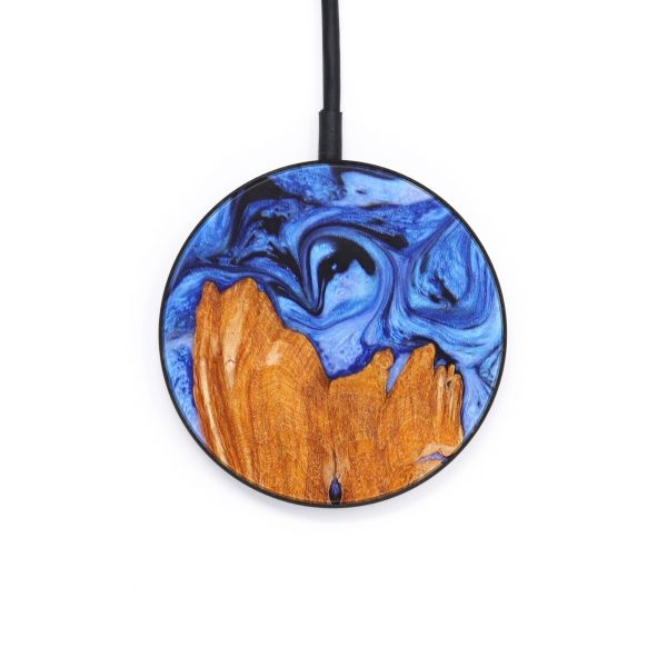 Circle Wood+Resin Wireless Charger - Lindsay (Artist Pick, 637843) Hot on Sale