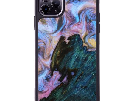 iPhone 11 Pro Max Wood+Resin Phone Case - Jayceon (Galaxy, 638298) For Discount