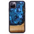 iPhone 11 Pro Max Wood+Resin Phone Case - Latoya (Blue, 639735) For Cheap