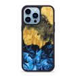 iPhone 14 Pro Max Wood+Resin Phone Case - Luka (Blue, 638837) Online Sale