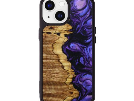 iPhone 13 Wood+Resin Phone Case - Thiago (Purple, 641350) Online