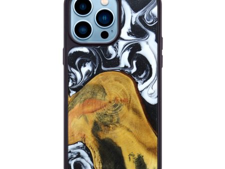 iPhone 14 Pro Max Wood+Resin Phone Case - Latonya (Galaxy, 638726) Fashion