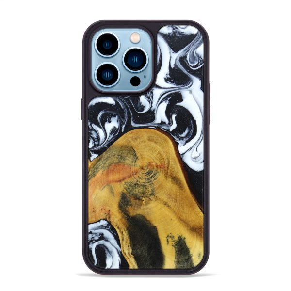 iPhone 14 Pro Max Wood+Resin Phone Case - Latonya (Galaxy, 638726) Fashion