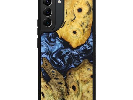 Galaxy S22 Plus Wood+Resin Phone Case - Brandon (Blue, 639509) For Sale