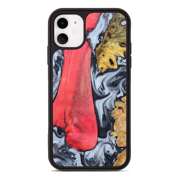 iPhone 11 Wood+Resin Phone Case - Alexis (Mosaic, 638939) Online now