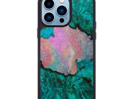 iPhone 14 Pro Max Wood+Resin Phone Case - Grace (Galaxy, 639747) Cheap