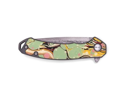 EDC ResinArt Pocket Knife - Caylee (Retro, 639888) on Sale