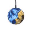 Circle Wood+Resin Wireless Charger - Christy (Blue, 640682) Online Sale