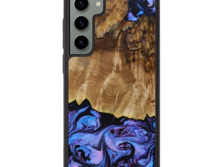 Galaxy S23 Plus Wood+Resin Phone Case - Kenzie (Purple, 643378) Sale