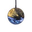 Circle Wood+Resin Wireless Charger - Fredrick (Blue, 640688) Hot on Sale