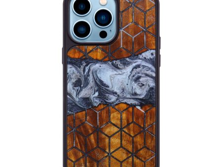 iPhone 14 Pro Max Wood+Resin Phone Case - Dallas (Pattern, 640089) For Sale