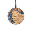 Circle Wood+Resin Wireless Charger - Madyson (Teal & Gold, 637876) Fashion