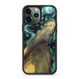 iPhone 13 Pro Max Wood+Resin Phone Case - Andy (Green, 637660) Hot on Sale