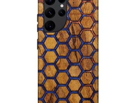 Galaxy S22 Ultra Wood+Resin Live Edge Phone Case - Melissa (Artist Pick, 638973) on Sale