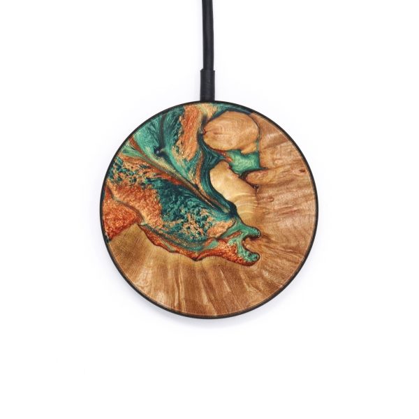 Circle Wood+Resin Wireless Charger - Leroy (Green, 637550) Supply