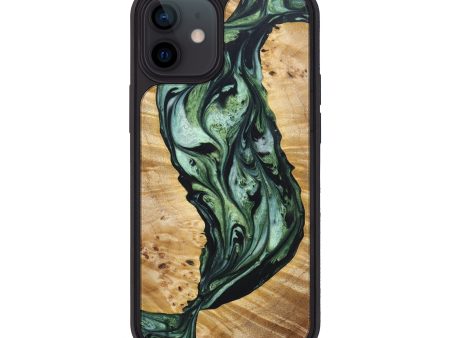 iPhone 12 mini Wood+Resin Phone Case - Emely (Artist Pick, 637504) For Cheap