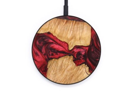 Circle Wood+Resin Wireless Charger - Arnold (Red, 640576) Discount