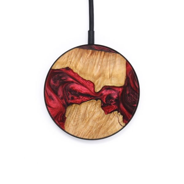 Circle Wood+Resin Wireless Charger - Arnold (Red, 640576) Discount