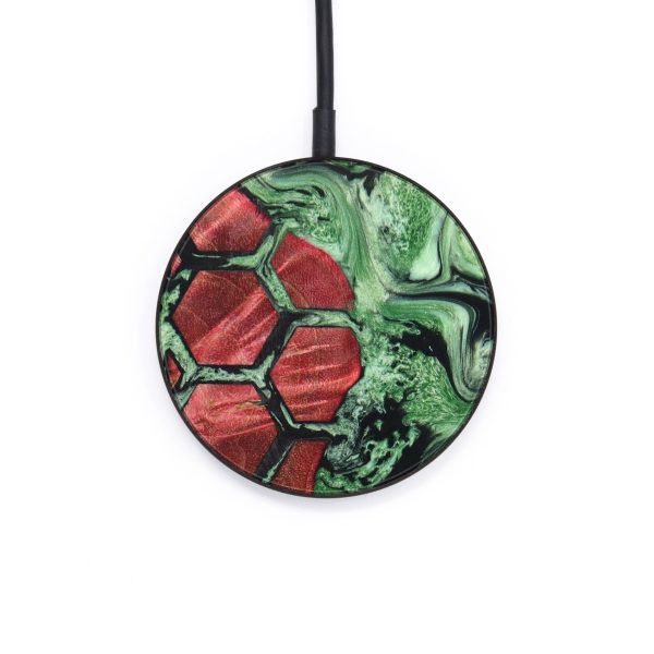 Circle Wood+Resin Wireless Charger - Sienna (Pattern, 640705) Online now