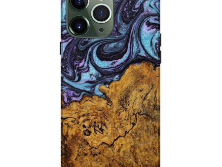 iPhone 13 Pro Max Wood+Resin Live Edge Phone Case - Anderson (Purple, 643398) Sale