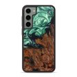 Galaxy S23 Plus Wood+Resin Phone Case - Daphne (Green, 638048) For Sale