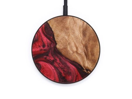 Circle Wood+Resin Wireless Charger - Kevin (Red, 640135) Online Hot Sale