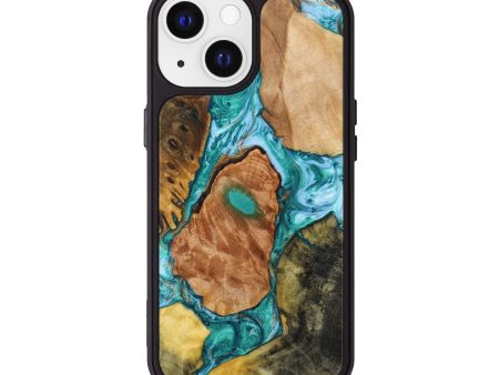 iPhone 13 Wood+Resin Phone Case - Zuri (Mosaic, 639787) Supply