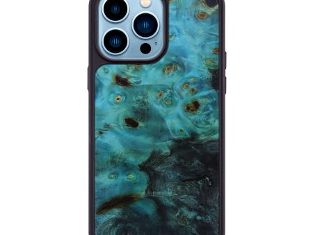 iPhone 14 Pro Max Wood+Resin Phone Case - Krystle (Wood Burl, 643366) Hot on Sale