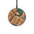 Circle Wood+Resin Wireless Charger - Magnolia (Green, 637555) For Cheap