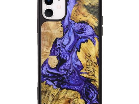 iPhone 11 Wood+Resin Phone Case - Ginger (Mosaic, 638075) Sale