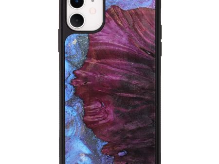 iPhone 11 Wood+Resin Phone Case - Franklin (Galaxy, 638295) Discount