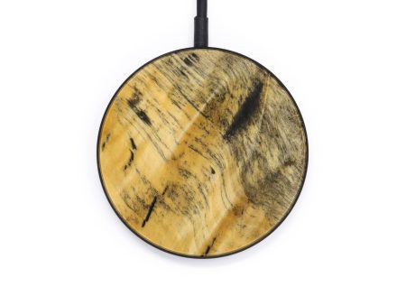 Circle Burl Wood Wireless Charger - William (Wood Burl, 643442) For Discount