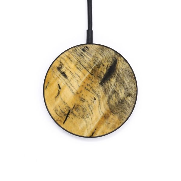 Circle Burl Wood Wireless Charger - William (Wood Burl, 643442) For Discount